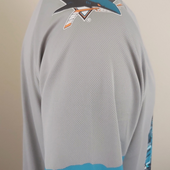 San Jose Sharks Open Water Mens Promo Jersey Sz M - Picture 3 of 6